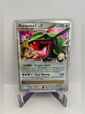 2009 Rayquaza C Lv.X DP47 Diamond and Pearl Black Star Promo